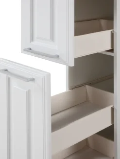 KOCHSTATION Apothekerschrank »KS-Stockholm« hochwertige MDF-Fronten, 200 cm hoch, viel Stauraum