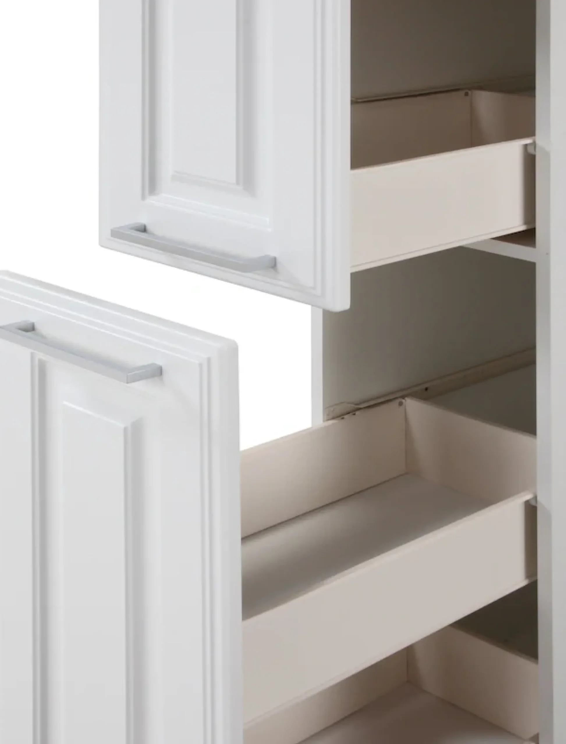 KOCHSTATION Apothekerschrank »KS-Stockholm« hochwertige MDF-Fronten, 200 cm hoch, viel Stauraum