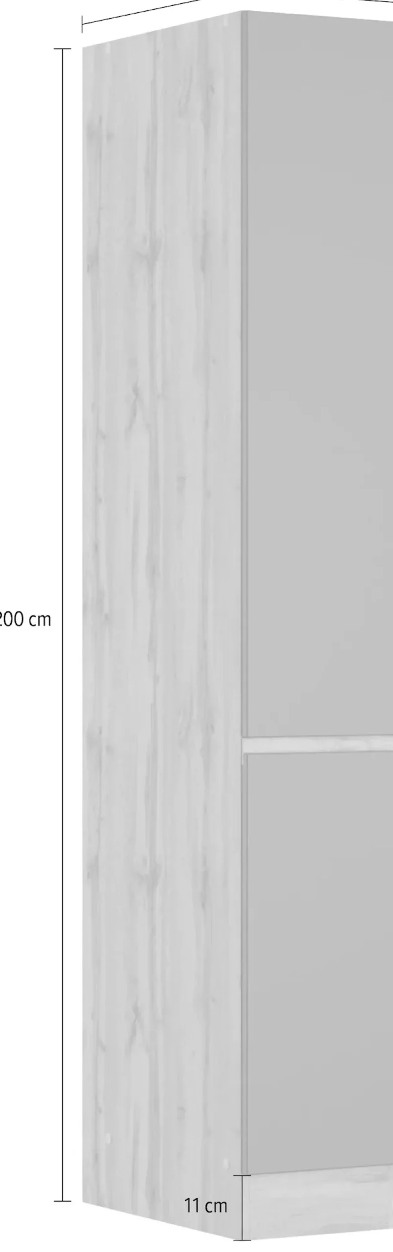 KOCHSTATION Apothekerschrank »KS-Riesa« Breite 30 cm, MDF-Fronten