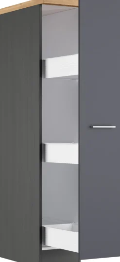 KOCHSTATION Apothekerschrank »KS-Milan« Apothekerschrank 30 cm, matte oder hochglänzende Fronten