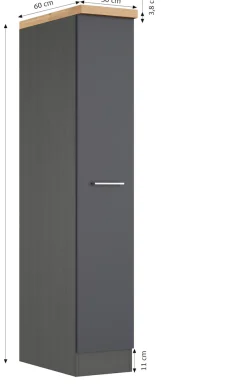 KOCHSTATION Apothekerschrank »KS-Milan« Apothekerschrank 30 cm, matte oder hochglänzende Fronten