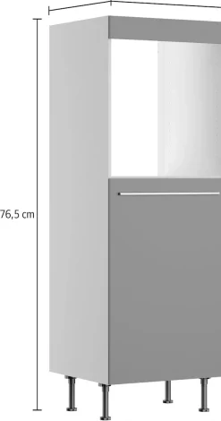 KOCHSTATION Backofen/Kühlumbauschrank »KS-Bern2« Breite 60 cm, Höhe 176,6 cm, 1 Tür für integrierten Kühlschrank