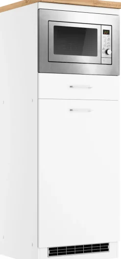 KOCHSTATION Backofen/Kühlumbauschrank »KS-Milan« Mikrowellen-Kühlschrankumbau 60 cm, matt oder hochglänzend