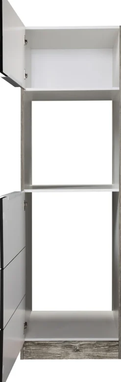 KOCHSTATION Backofen/Kühlumbauschrank »KS-Brindisi« 60 cm breit, 200 cm hoch