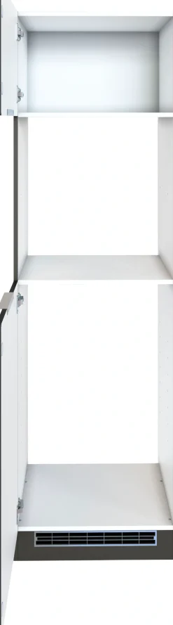 KOCHSTATION Backofen/Kühlumbauschrank »KS-Luhe« 60 cm breit, hochwertige MDF-Fronten mit waagerechter Lisene