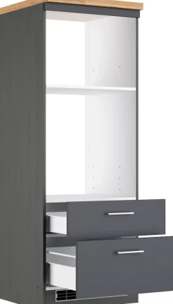 KOCHSTATION Backofenumbauschrank »KS-Milan« Mikrowellen-/Backofenkumbau 60 cm, matt oder hochglänzend