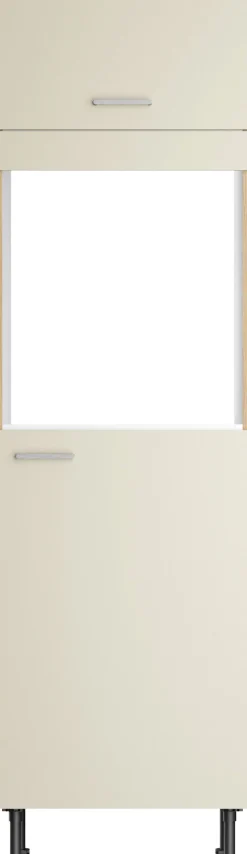 KOCHSTATION Backofenumbauschrank »KS-Lucy« Breite 60 cm, mit 1 Tür, 1 Klappe, Soft-Close, höhenverstellbare Füße
