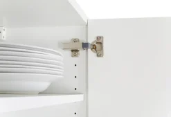 KOCHSTATION Backofenumbauschrank »KS-Lucy« Breite 60 cm, mit 1 Tür, 1 Klappe, Soft-Close, höhenverstellbare Füße