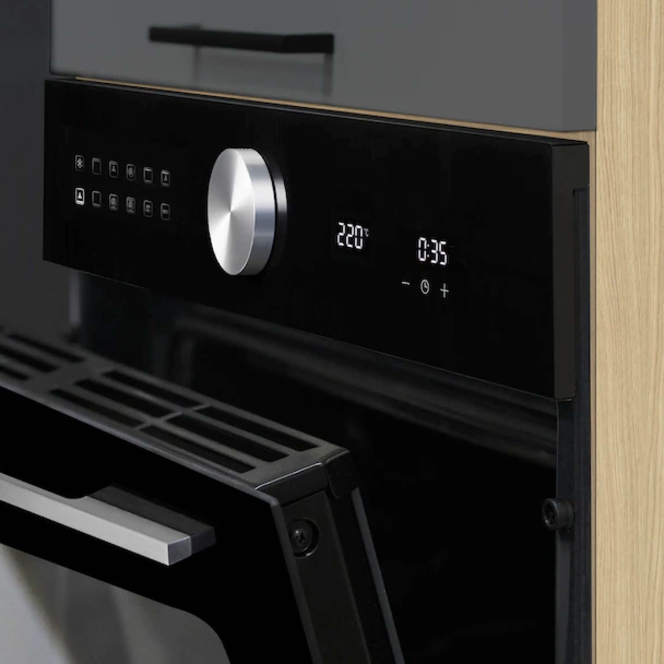 KOCHSTATION Backofenumbauschrank »Luna, Backofenschrank, Backofen-Hochschrank, Made in Italy« B/T/H: 60×60×214,5 cm, Oberplatte mit 25 mm Stärke
