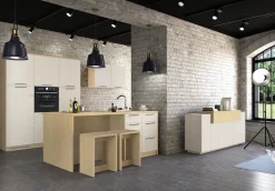 KOCHSTATION Barhocker »Luna, Barstuhl, Stitzhocker, Made in Italy« Küchenhocker im 2er-Set