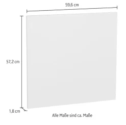 KOCHSTATION Frontblende »KS-Lucy« Breite 60 cm, Metallgriff, für teilintegrierten Geschirrspüler