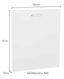 KOCHSTATION Frontblende »KS-Lucy« Breite 60 cm, Metallgriff, für vollintegrierten Geschirrspüler