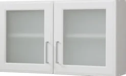KOCHSTATION Glashängeschrank »KS-Stockholm« hochwertige MDF-Fronten