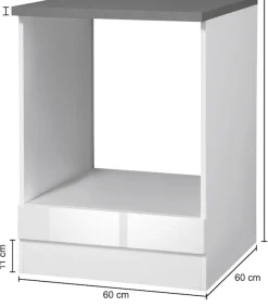 KOCHSTATION Herdumbauschrank »KS-Trier« Breite 60 cm