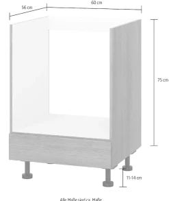 KOCHSTATION Herdumbauschrank »KS-Trea UHBL60« Breite 60 cm, Höhe 75 cm
