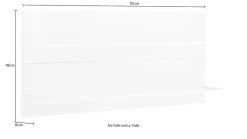 KOCHSTATION Hängeregal »KS-Tulsa« 110 cm breit, 2 Ablagen