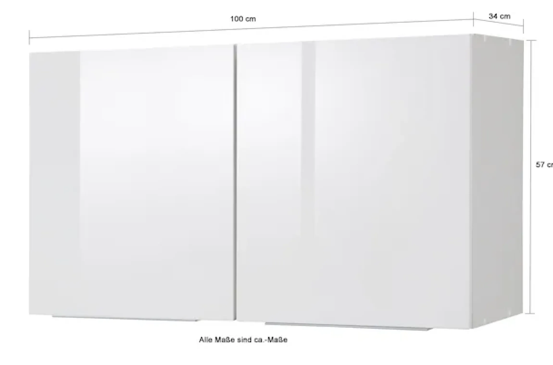 KOCHSTATION Hängeschrank »KS-Brindisi« 100 cm breit, 2 Türen