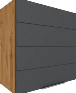 KOCHSTATION Hängeschrank »KS-Luhe« 60 cm breit, hochwertige MDF-Fronten mit waagerechter Lisene