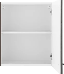 KOCHSTATION Hängeschrank »KS-Tulsa« 50 cm breit, 57 cm hoch, 1 Tür, schwarzer Metallgriff, MDF Front