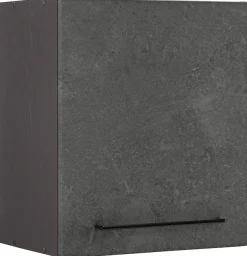 KOCHSTATION Hängeschrank »KS-Tulsa« 50 cm breit, 57 cm hoch, 1 Tür, schwarzer Metallgriff, MDF Front