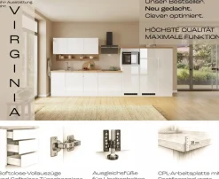KOCHSTATION Hängeschrank »KS-Virginia,neu in verbesserter Ausführung« Stauraum, Softclose,Breite 60 cm, Soft-Close, 1 Tür