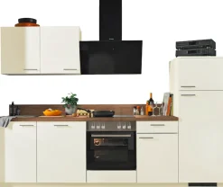 KOCHSTATION Küche »KS-Scafa, mit Soft-Close, mit höhenverstennbaren Füßen« vormontiert, wahlweise mit E-Geräten, Stellbreite 280 cm