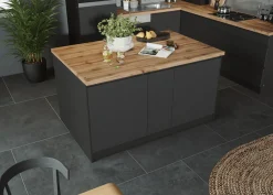 KOCHSTATION Kücheninsel »KS-Bruneck, Breite 153 cm« MDF-Fronten, Arbeitsplatte 38mm stark