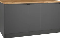 KOCHSTATION Kücheninsel »KS-Bruneck, Breite 153 cm« MDF-Fronten, Arbeitsplatte 38mm stark