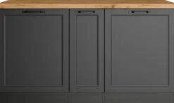 KOCHSTATION Kücheninsel »KS-Lana, Breite 153 cm« MDF-Fronten, Arbeitsplatte 38mm stark