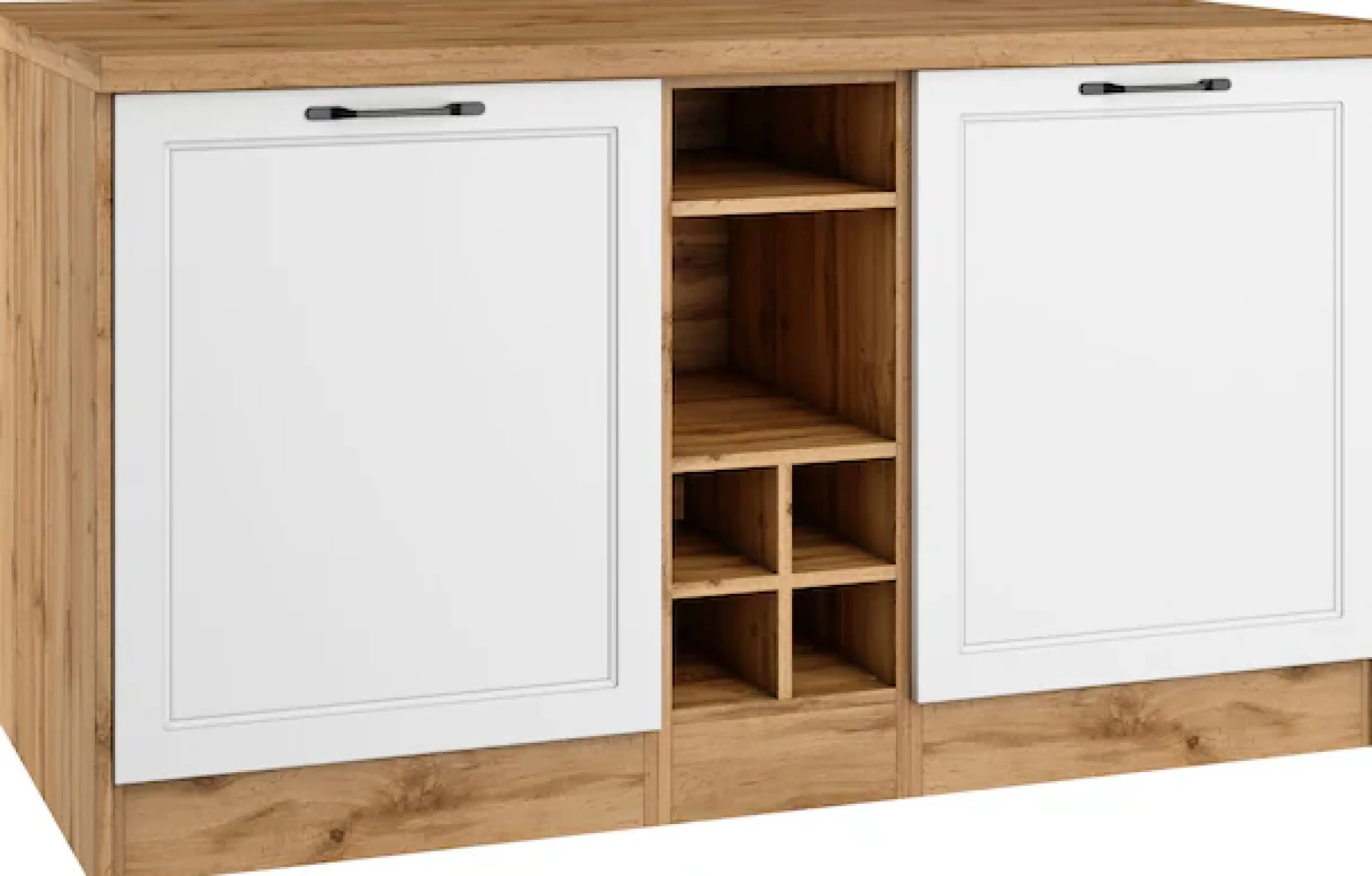 KOCHSTATION Kücheninsel »KS-Lana, Breite 153 cm« MDF-Fronten, Arbeitsplatte 38mm stark