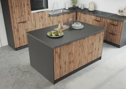 KOCHSTATION Kücheninsel »KS-Lagos« Kücheninsel 153/100 cm, mit höhenverstellbaren Möbelfüßen