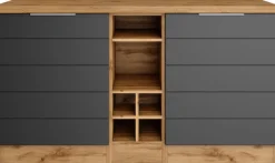 KOCHSTATION Kücheninsel »KS-Luhe, Breite 153 cm, mit Flaschenregal« MDF-Fronten, Arbeitsplatte 38mm stark