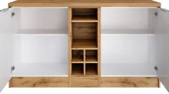 KOCHSTATION Kücheninsel »KS-Luhe, Breite 153 cm, mit Flaschenregal« MDF-Fronten, Arbeitsplatte 38mm stark