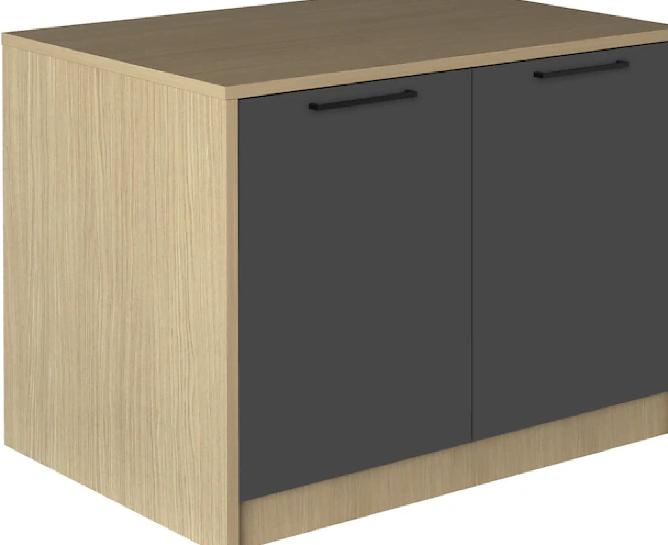 KOCHSTATION Kücheninsel »KS-Luna« Breite 115 cm, 2 Türen, 4 Innenfächer, 2 Essplätze, gedämpfte Türen