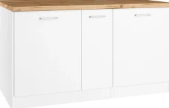 KOCHSTATION Kücheninsel »KS-Milan« Stellmaß 153/100 cm, viel Stauraum, Lebensmittelpunkt: Küche