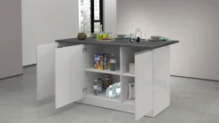 KOCHSTATION Kücheninsel »KS-Sole, Kücheninsel« Breite 155 cm, 3 Türen