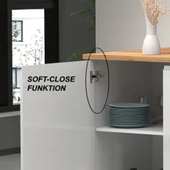 KOCHSTATION Kücheninsel »Sole,Kochinsel,Küchenarbeitsblock,Inselküche,Arbeitsinsel« Breite 200 cm mit 4 Türen,4 Schubkästen, Aluminiumgriff
