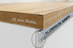 KOCHSTATION Kücheninsel »Sole,Kochinsel,Küchenarbeitsblock,Inselküche,Arbeitsinsel« Breite 200 cm mit 4 Türen,4 Schubkästen, Aluminiumgriff