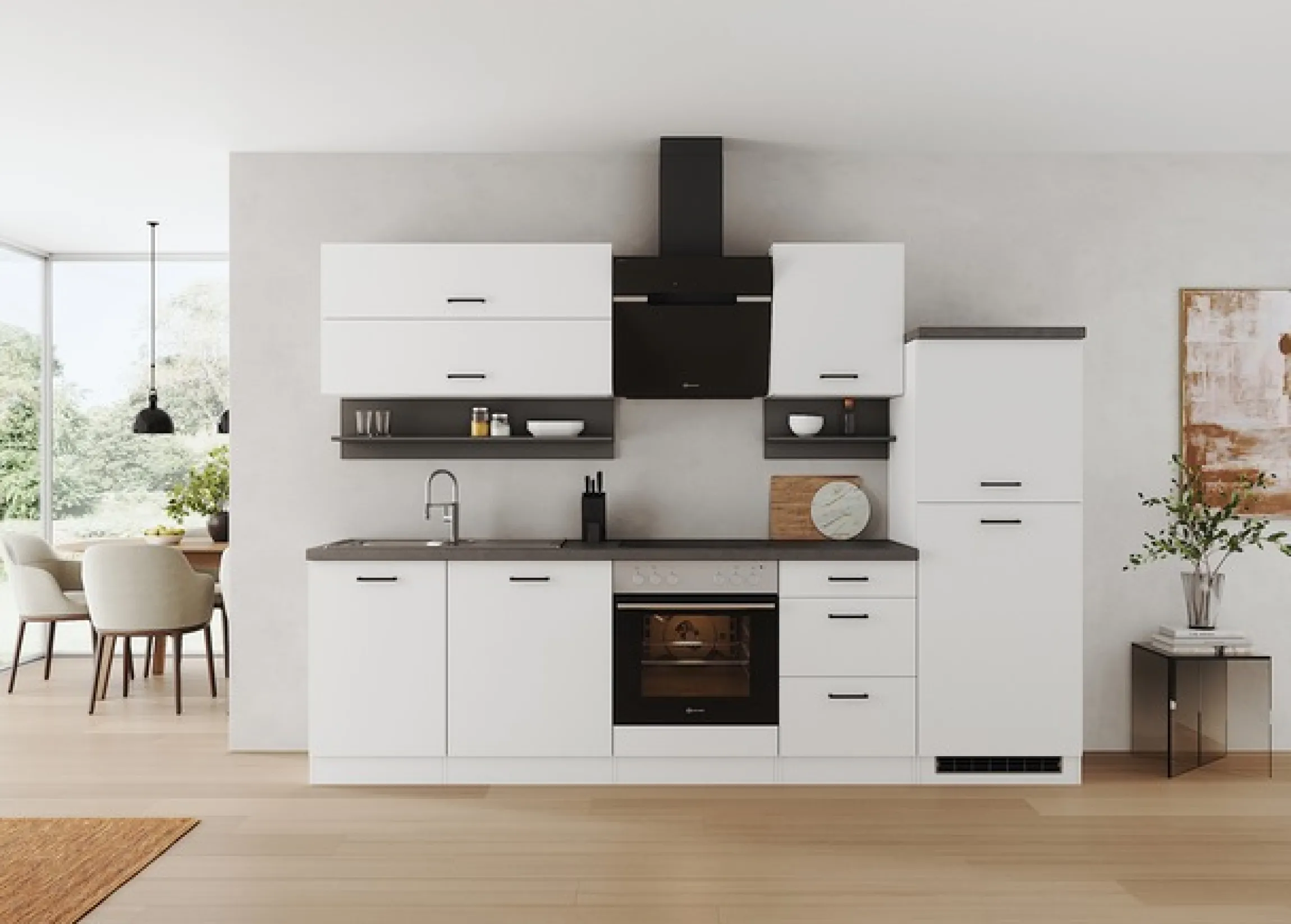 KOCHSTATION Küchenzeile »Betty« Breite 280 cm, mit E-Geräten von Bauknecht