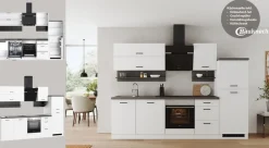 KOCHSTATION Küchenzeile »Betty« Breite 280 cm, mit E-Geräten von Bauknecht