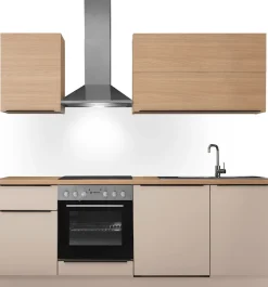 KOCHSTATION Küchenzeile »Cocco B/H/T 220x211x60 cm« Breite 220 cm, wahlweise mit E-Geräten und Induktion