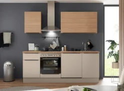 KOCHSTATION Küchenzeile »Cocco B/H/T 220x211x60 cm« Breite 220 cm, wahlweise mit E-Geräten und Induktion