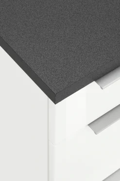 KOCHSTATION Küchenzeile »KS-Brindisi Breite 280 cm« wahlweise mit E-Geräten und Induktion, mit MDF-Fronten und Regal