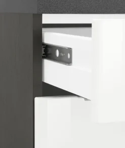 KOCHSTATION Küchenzeile »KS-Brindisi« Breite 280 cm, wahlweise mit E-Geräten, mit MDF-Fronten und Regal