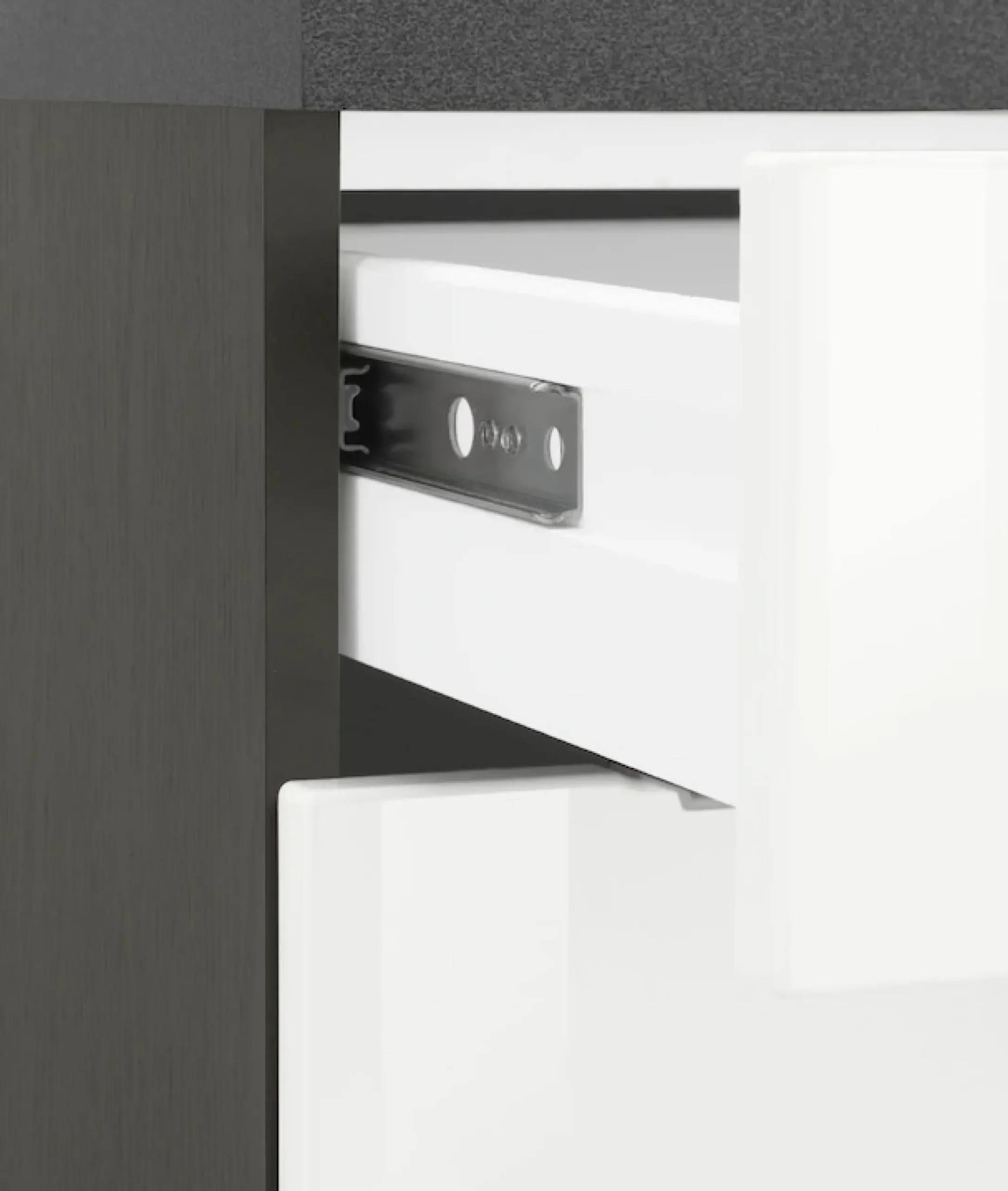KOCHSTATION Küchenzeile »KS-Brindisi« Breite 280 cm, wahlweise mit E-Geräten, mit MDF-Fronten und Regal