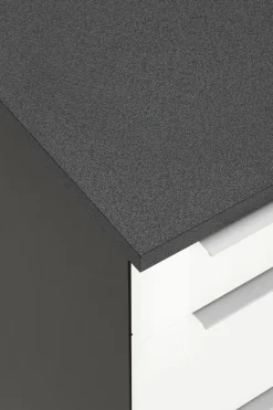 KOCHSTATION Küchenzeile »KS-Brindisi« Breite 280 cm, wahlweise mit E-Geräten, mit MDF-Fronten und Regal