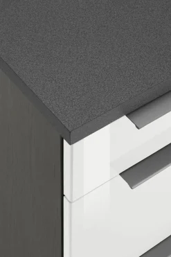 KOCHSTATION Küchenzeile »KS-Brindisi« Breite 210 cm, wahlweise mit E-Geräten, mit MDF-Fronten