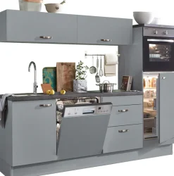 KOCHSTATION Küchenzeile »KS-Cara« mit Vollauszügen und Soft-Close-Funktion,Breite 240 cm
