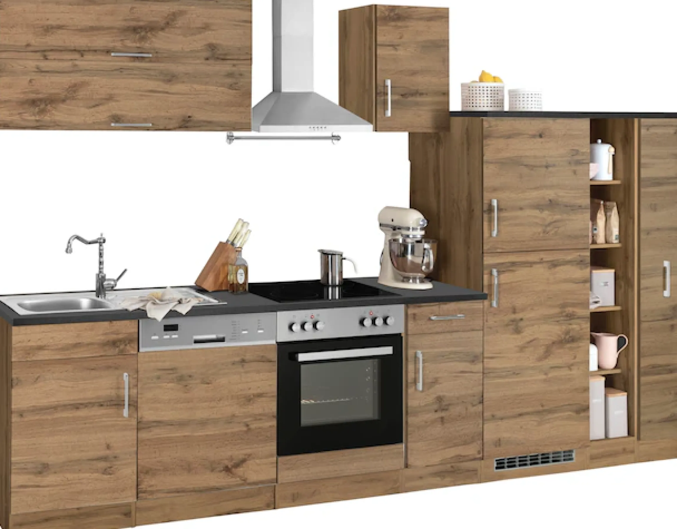 KOCHSTATION Küchenzeile »KS-Colmar« ohne E-Geräte, Breite 330 cm