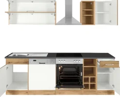 KOCHSTATION Küchenzeile »KS-Colmar« ohne E-Geräte, Breite 240 cm